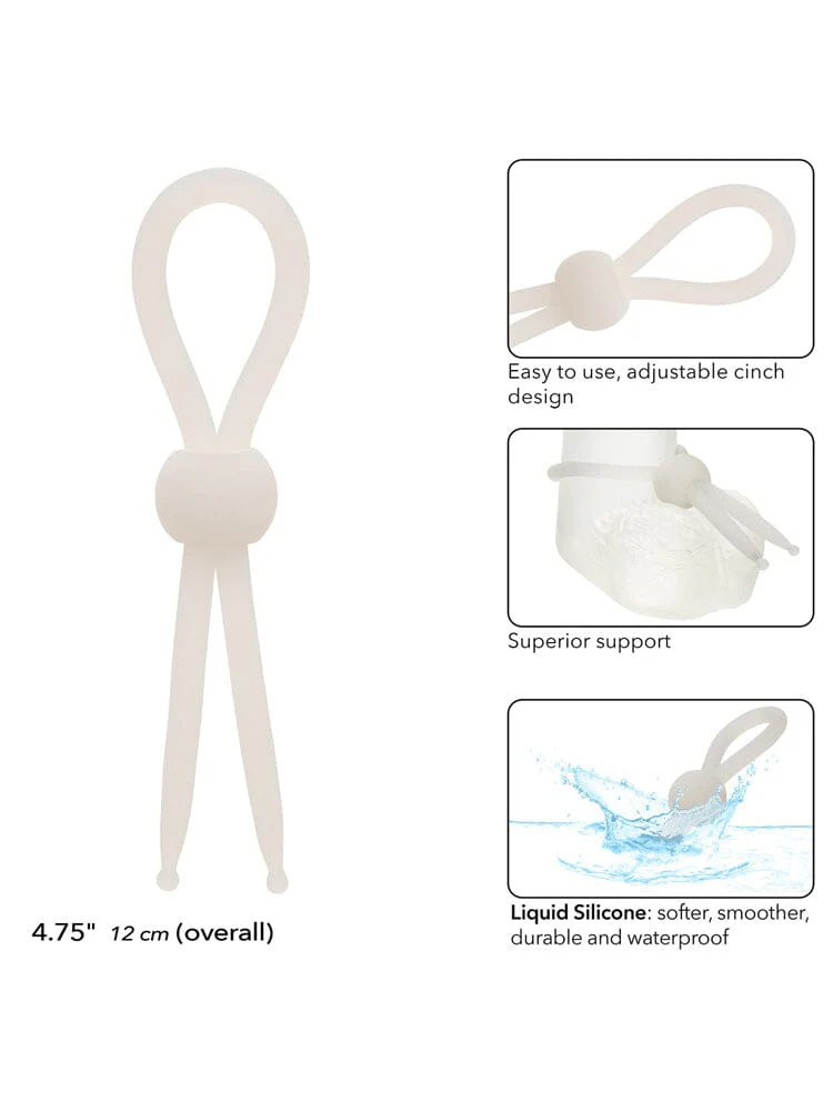 Alpha Liquid Silicone Adjustable Natural Lasso Penis Ring - Image 3