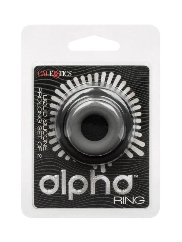 Alpha Liquid Silicone Prolong Cock Ring Set - Image 2