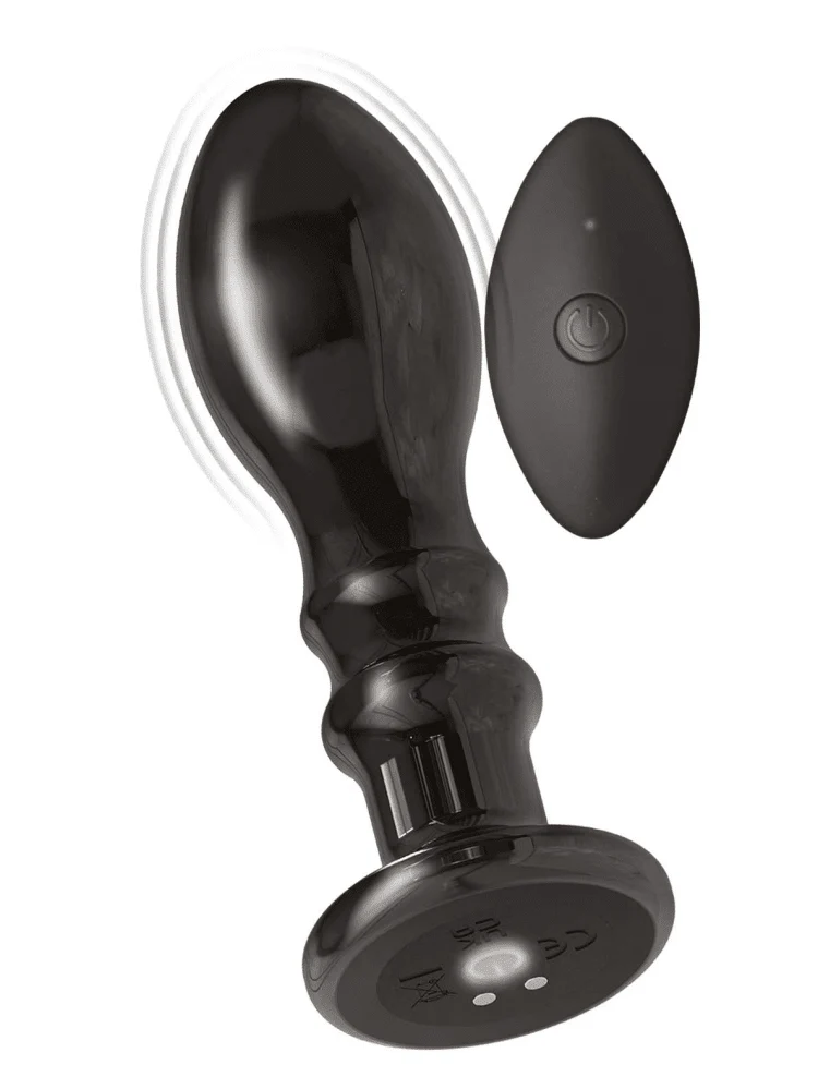 Ass-sation Remote Vibrating Metal Anal Plug - Image 5