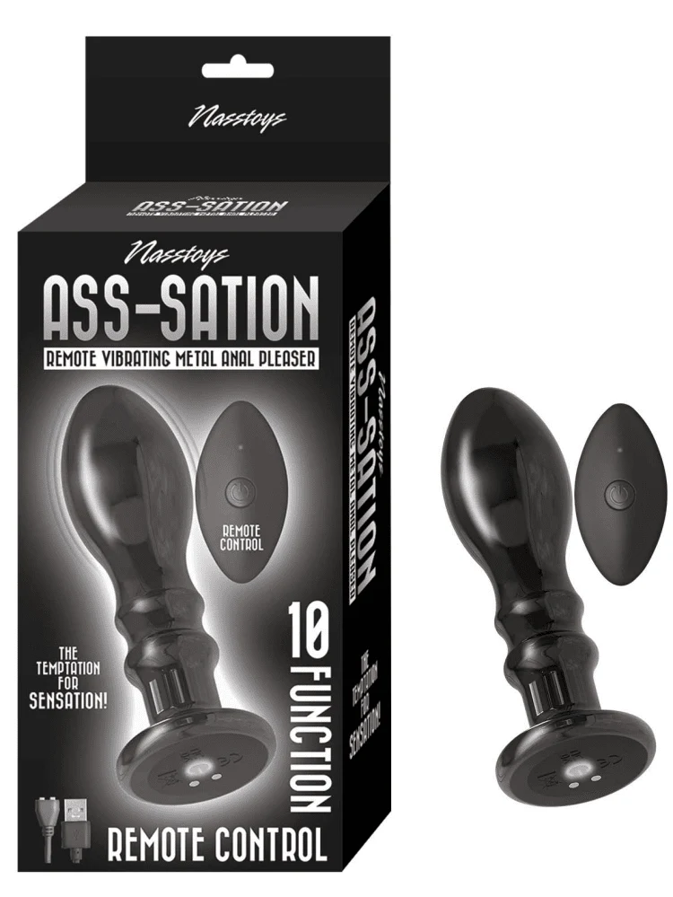 Ass-sation Remote Vibrating Metal Anal Plug - Image 6