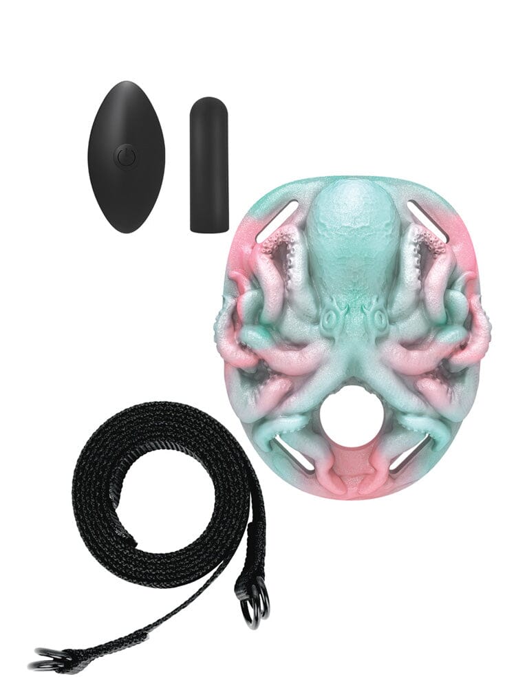 Beasties Cëto - Rechargeable Vibrating Octopus Grinding Pad w Straps and Remote - Image 4
