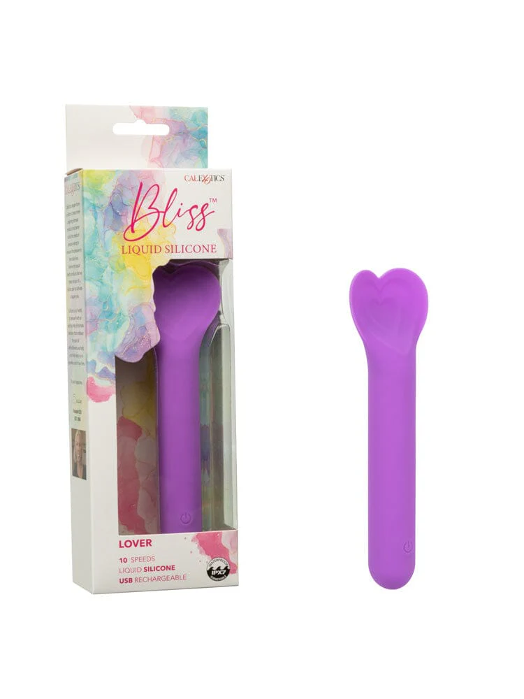 Bliss Liquid Silicone Lover Heart Vibrator - Image 3
