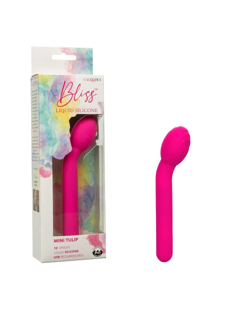 Bliss Liquid Silicone Mini Tulip Vibrator - Image 3