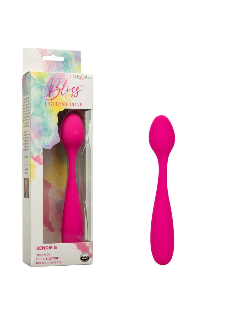Bliss Liquid Silicone Bendie G Vibrator - Pink - Image 2
