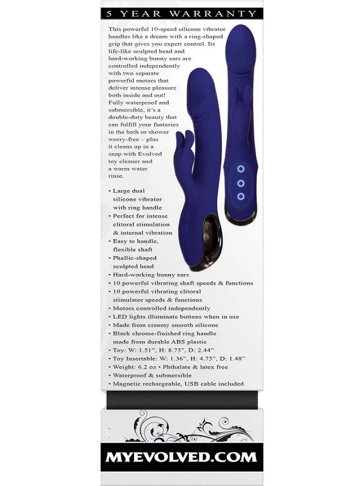 Bunny Buddy Rechargeable Rabbit Vibrator - Image 3