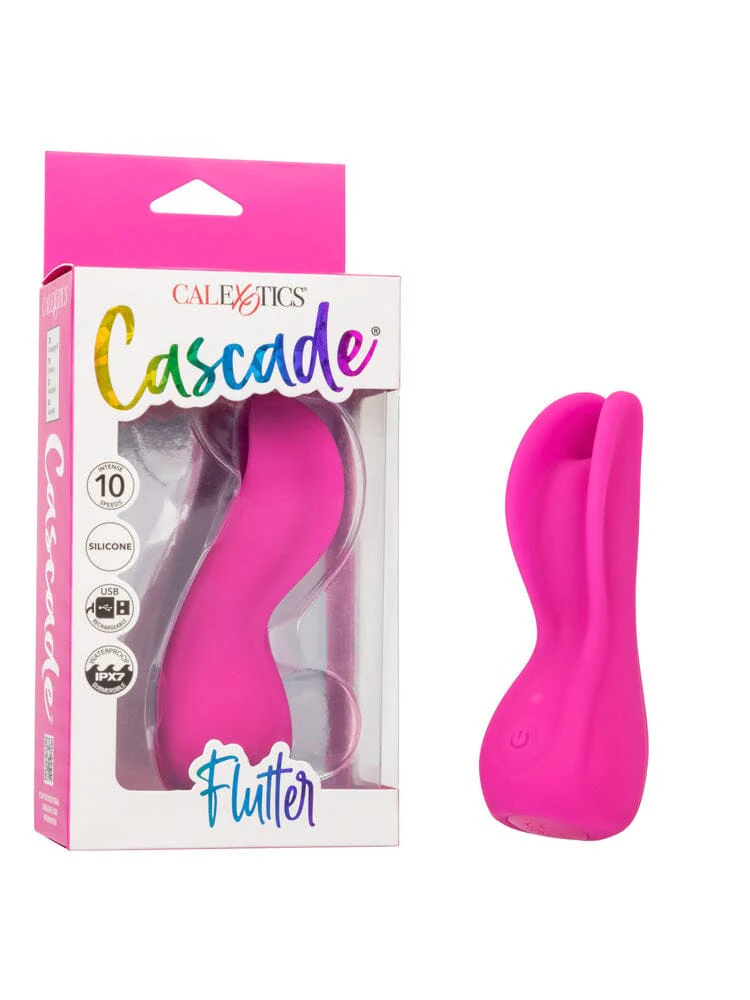 Cascade Flutter Pink Silicone Rechargeable Clitoral Massager - Image 2