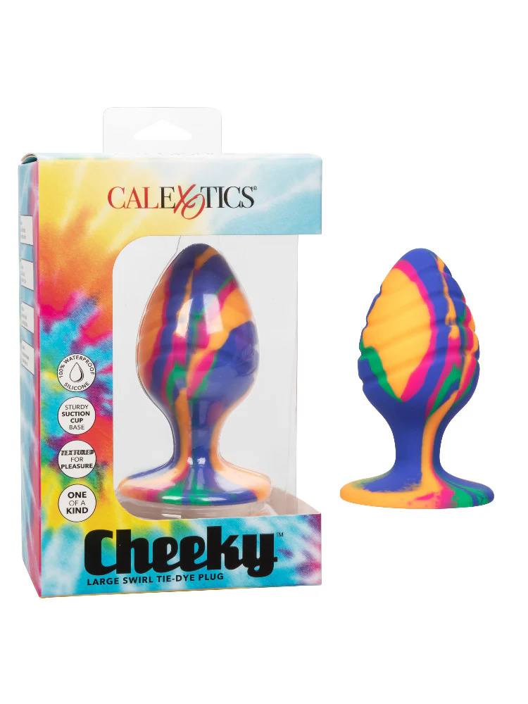 Cheeky Swirl Tie-Dye Anal Plug - Image 5