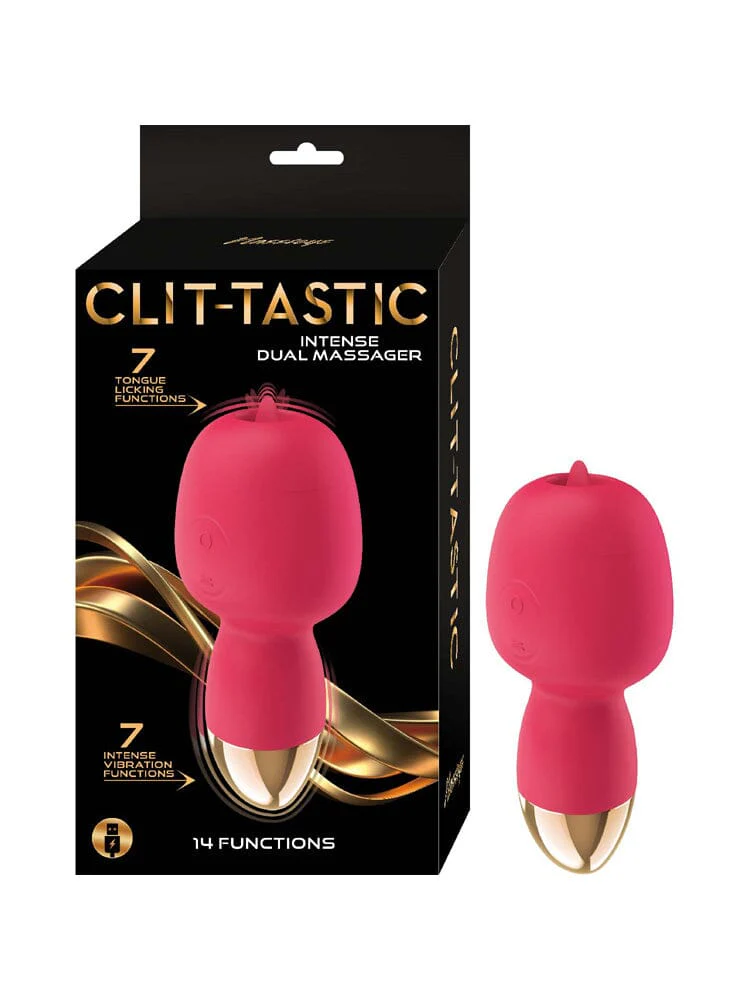 Coral Clit-Tastic Intense Dual Ended Clitoral Massager - Image 2