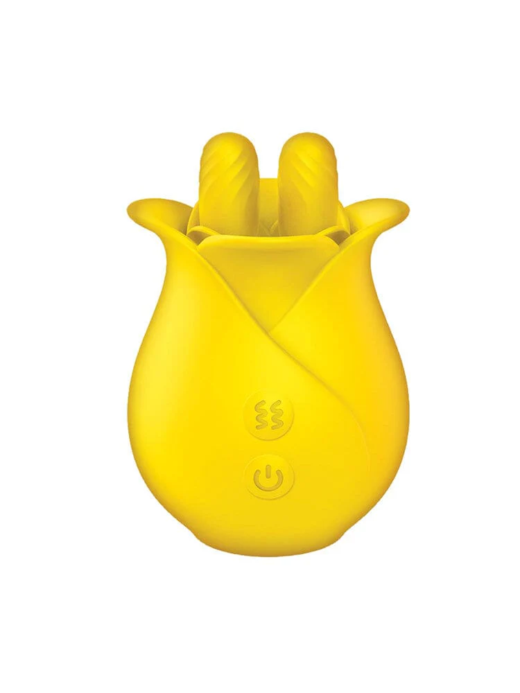 Clit-Tastic Tulip Yellow Silicone Finger Clitoral Massager