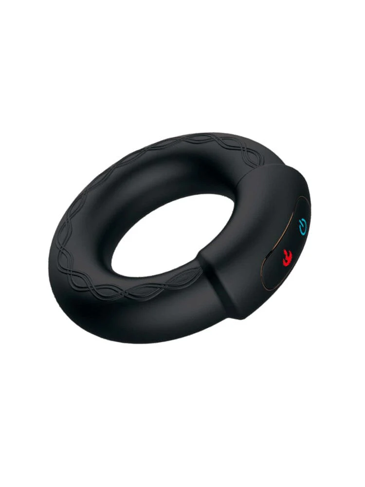 Cockpower Black Silicone Heat Up Vibrating Cock Ring - Image 3