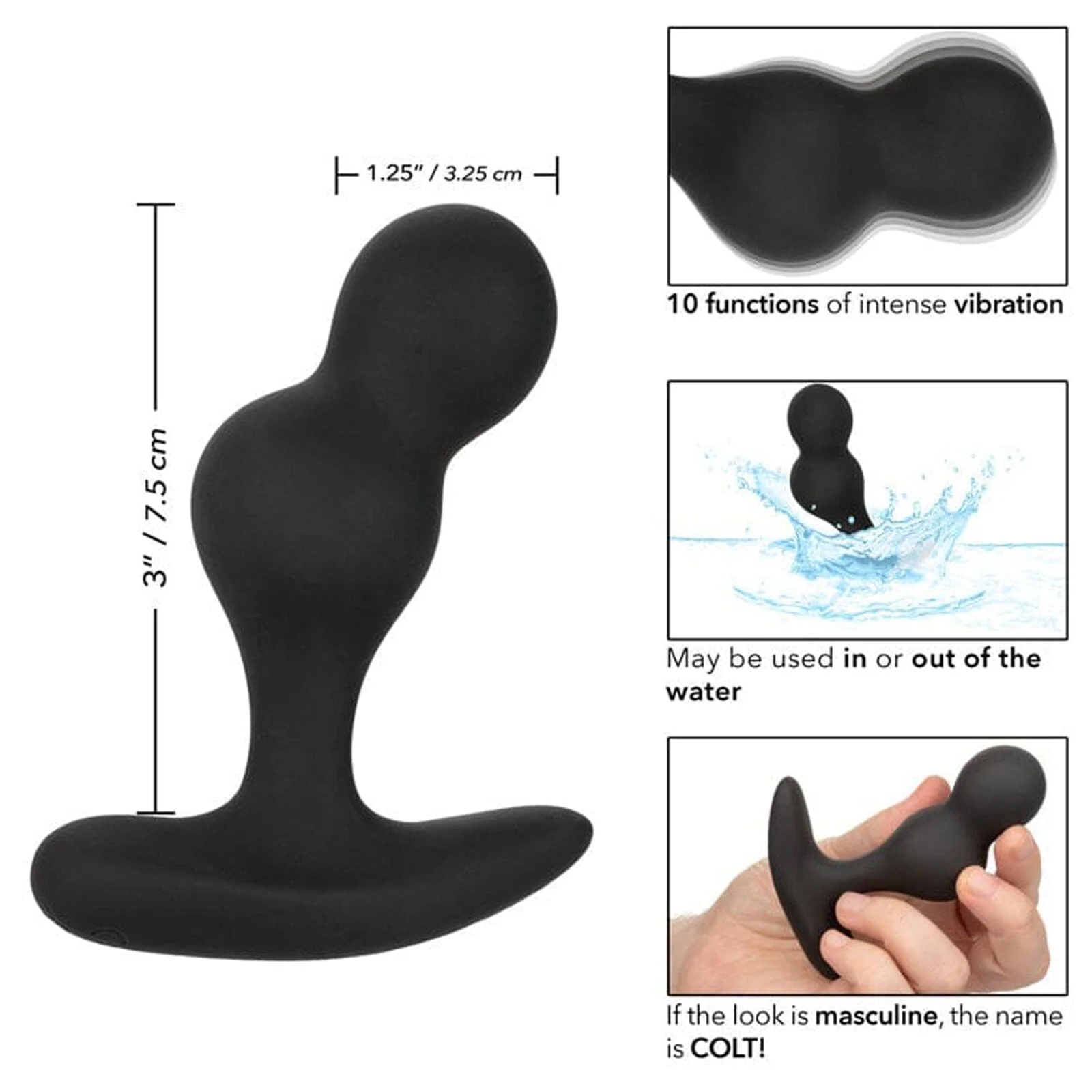 COLT Dual Power Silicone Anal Probe - Image 3