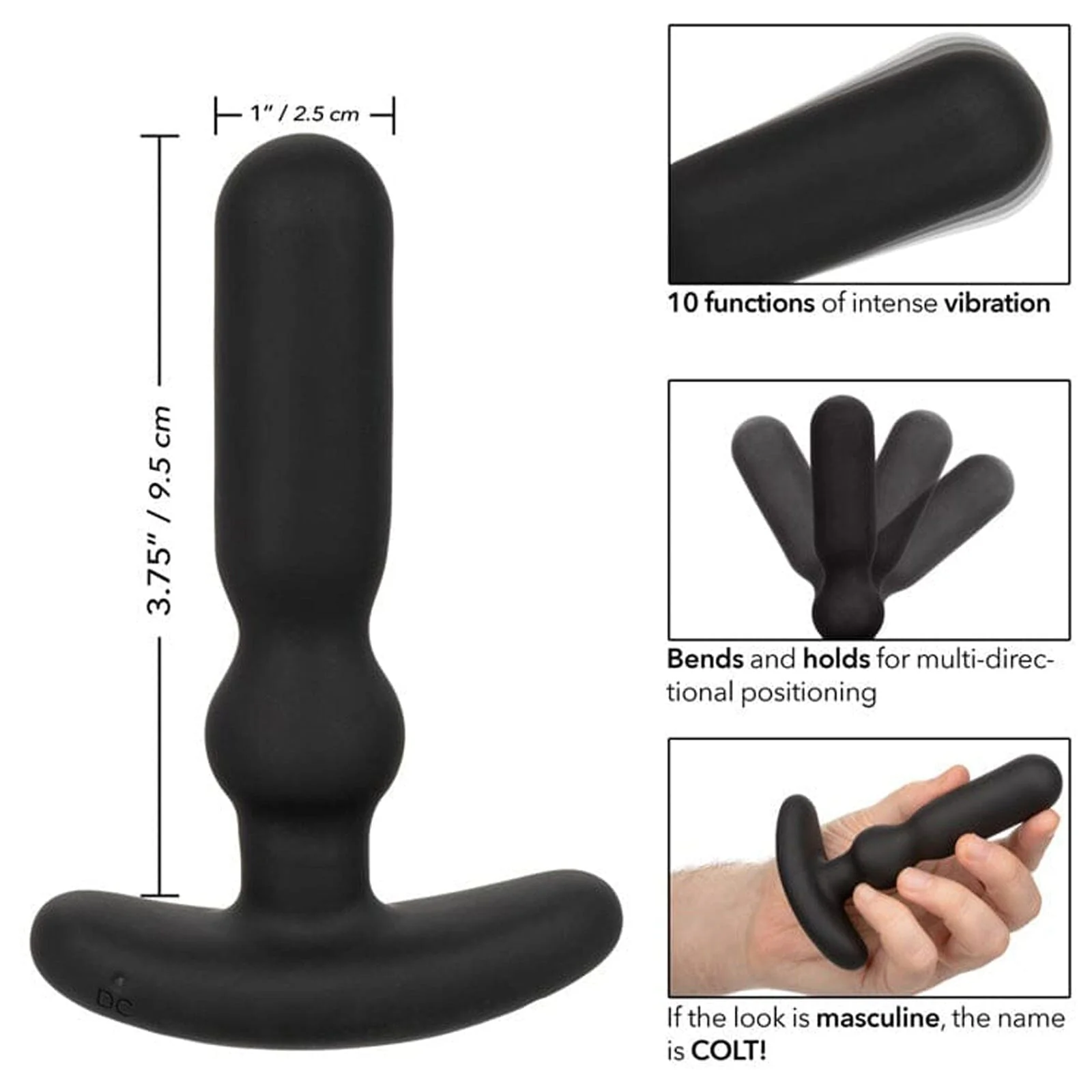 COLT Rechargeable Silicone Anal-T Probe - Image 3