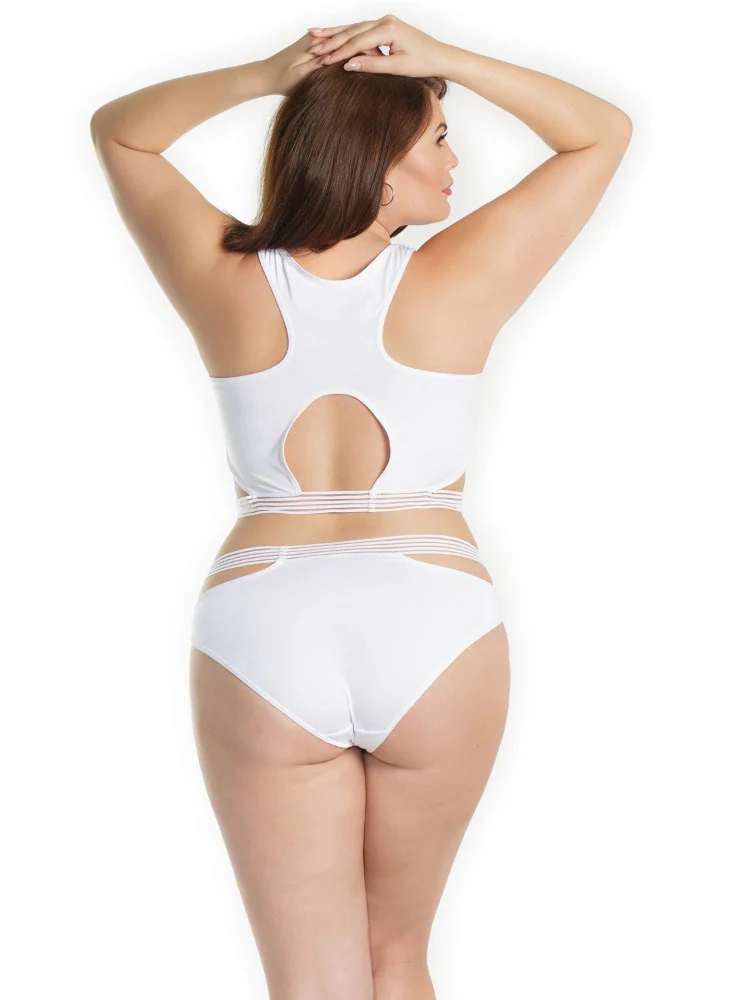 Cut Out Microfiber Bra & Panty Set - Image 4