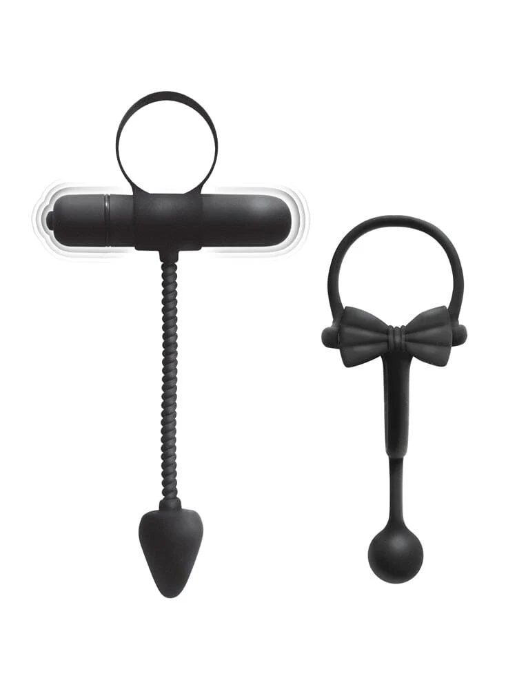 Enhancer 2 Pack Cock Ring & Plug Vibe Kit
