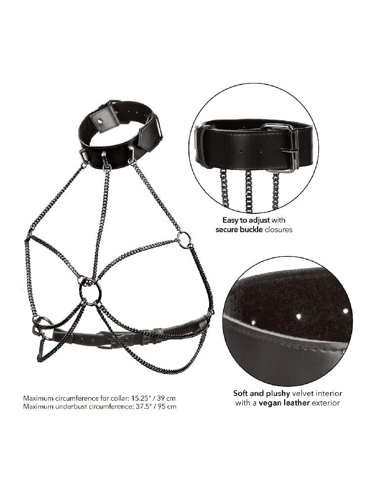Euphoria Bondage Multi Chain Collar Harness - Image 6