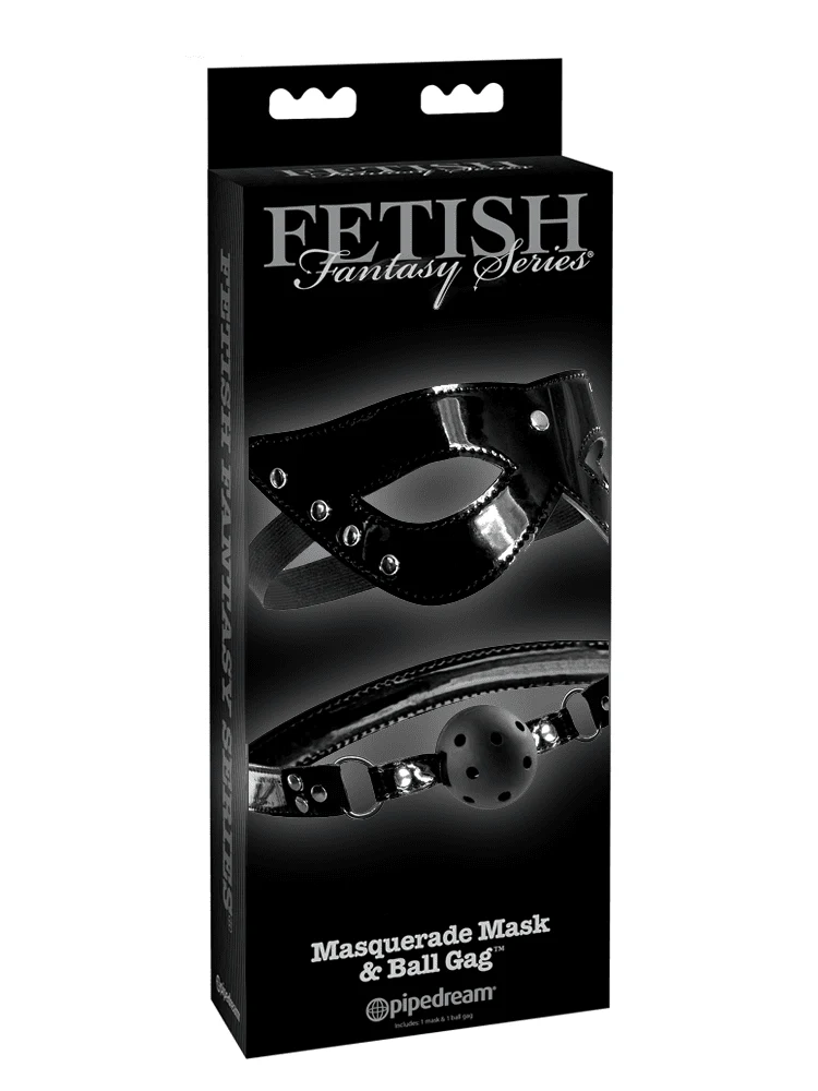 Fetish Fantasy Masquerade Mask & Ball Gag - Image 2