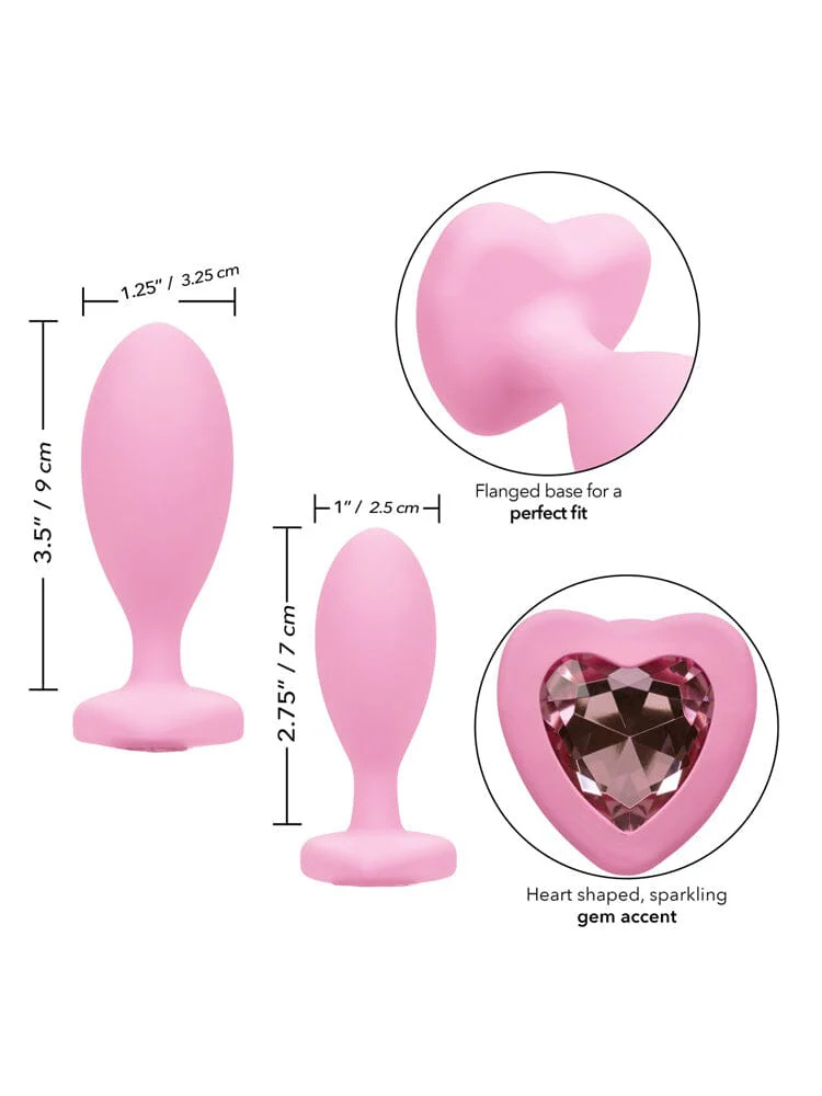 First Time Crystal Booty Duo Butt Plug Set - Image 4