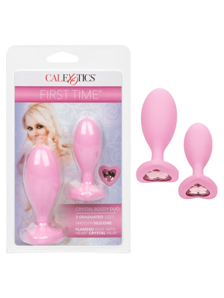 First Time Crystal Booty Duo Butt Plug Set - Image 5