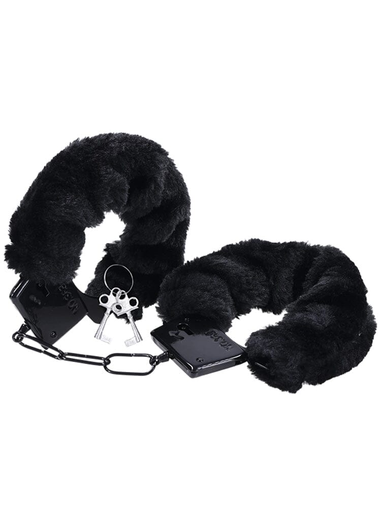 Merci Fluff Cuffs Universal Metal Bondage Restraint Cuffs
