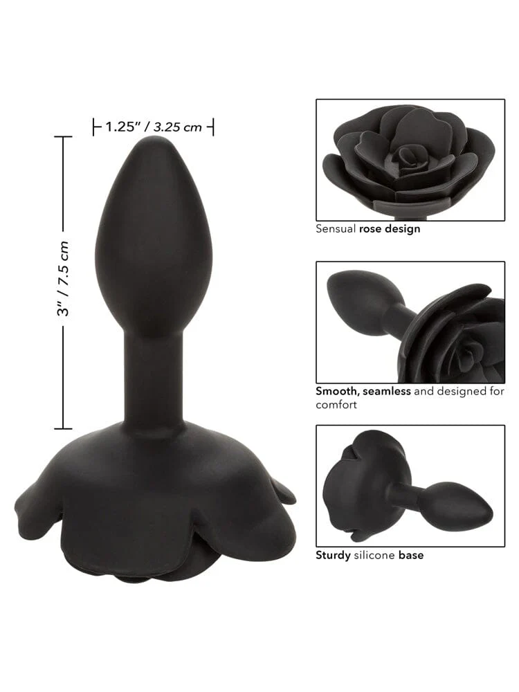 Forbidden Rose Silicone Anal Plug - Image 2