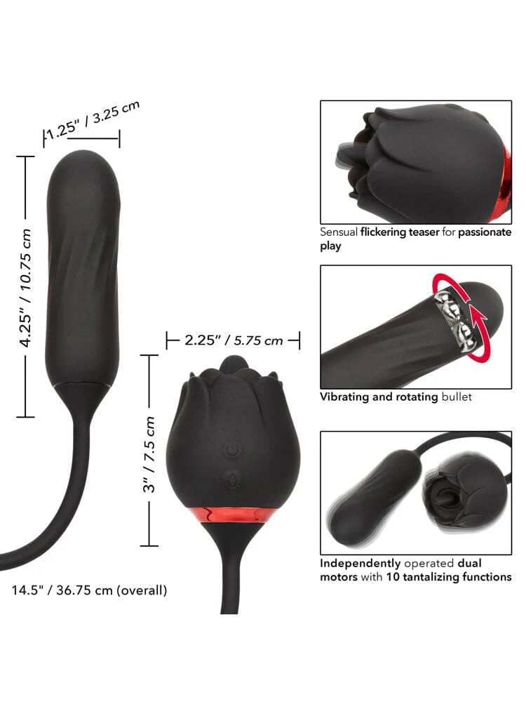 French Kiss Elite Lover Rotating Dual Stimulation Vibrator - Image 3