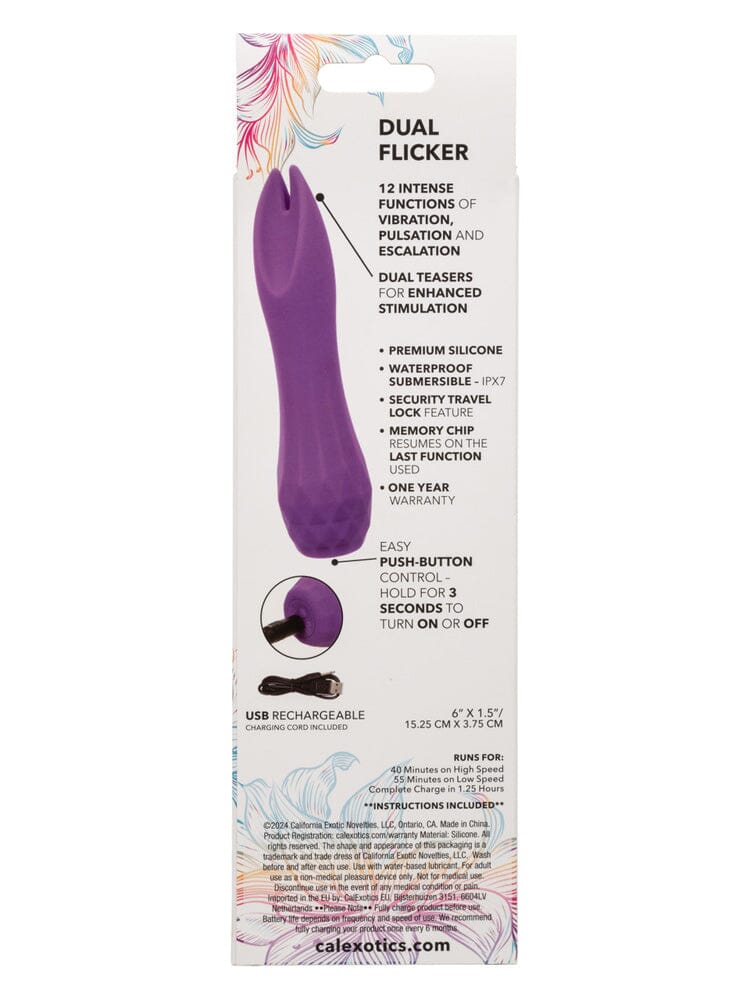 Gia Dual Flicker Silicone Rechargeable Clitoral Stimulator - Image 3