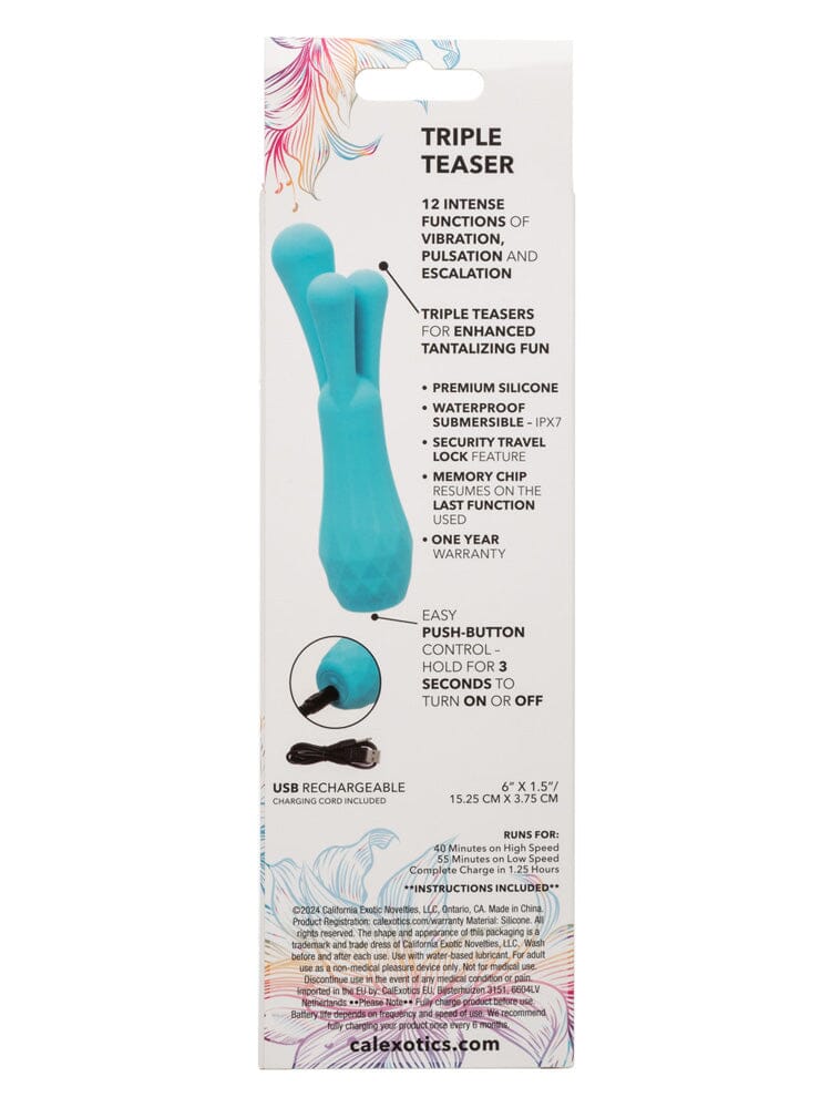 Gia Triple Teaser Silicone Rechargeable Clitoral Stimulator - Image 3