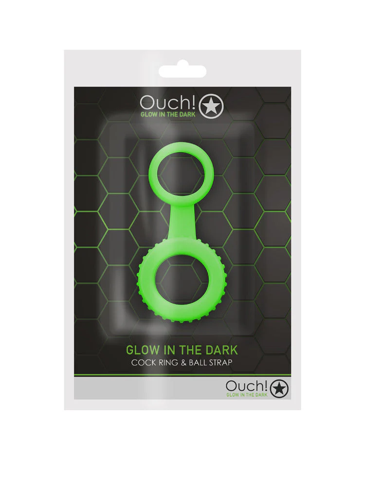 OUCH! Glow In the Dark Dual Erection Ring - Image 2