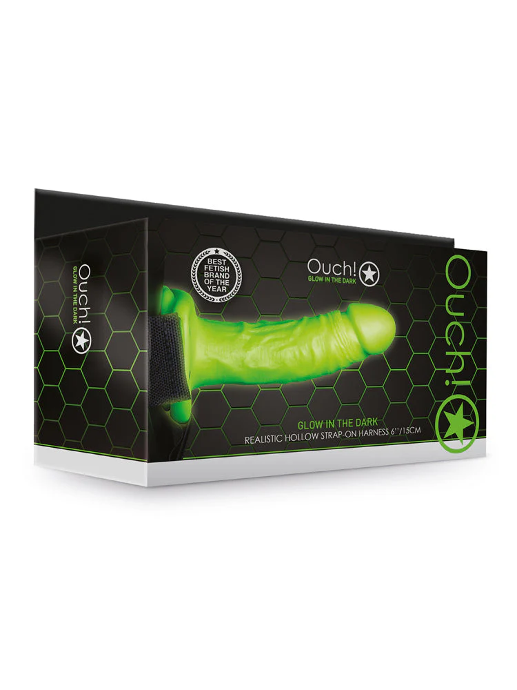 OUCH! Glow In The Dark Realistic Strap-On - Image 2