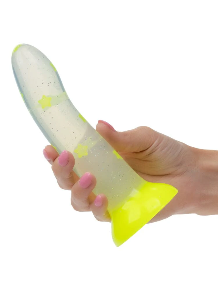 Glow Stick Silicone Glow-In-The-Dark G-spot Star Dong - Image 3