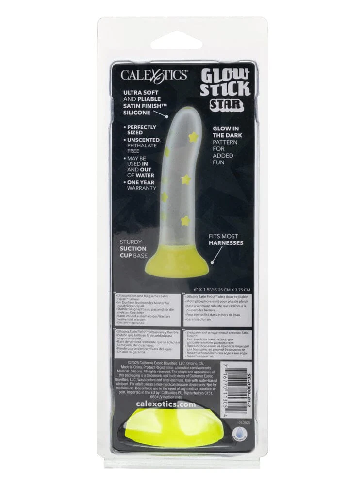 Glow Stick Silicone Glow-In-The-Dark G-spot Star Dong - Image 4