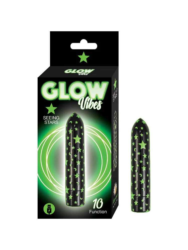 Glow Vibes Seeing Stars Glow-In-The-Dark Bullet Vibrator - Image 2