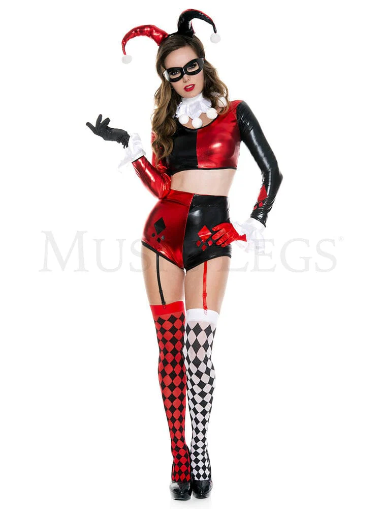 Gorgeous Harlequin Costume - 8 Piece M/L
