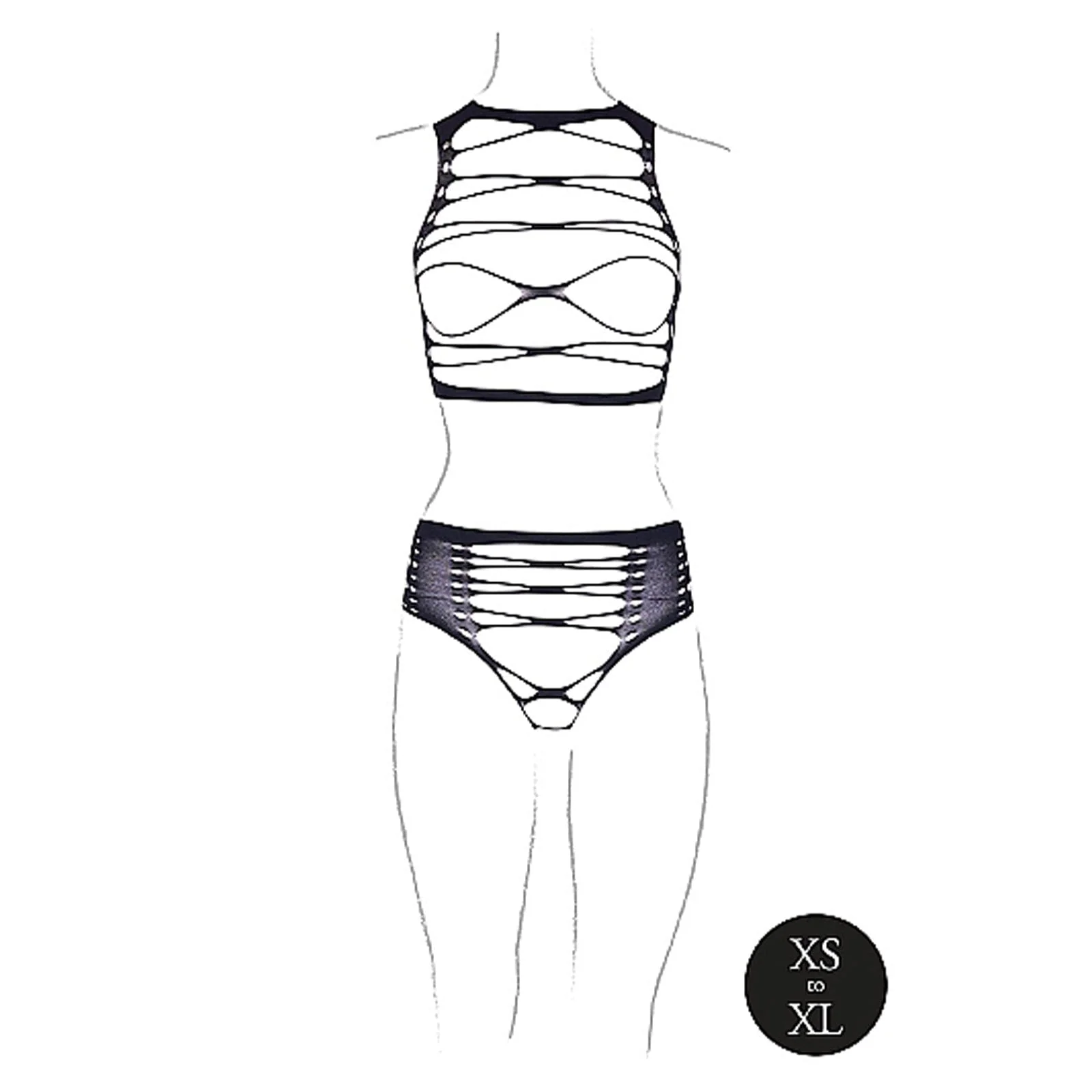 Helike XLV Open Cups Crop Top with Panty - Image 5