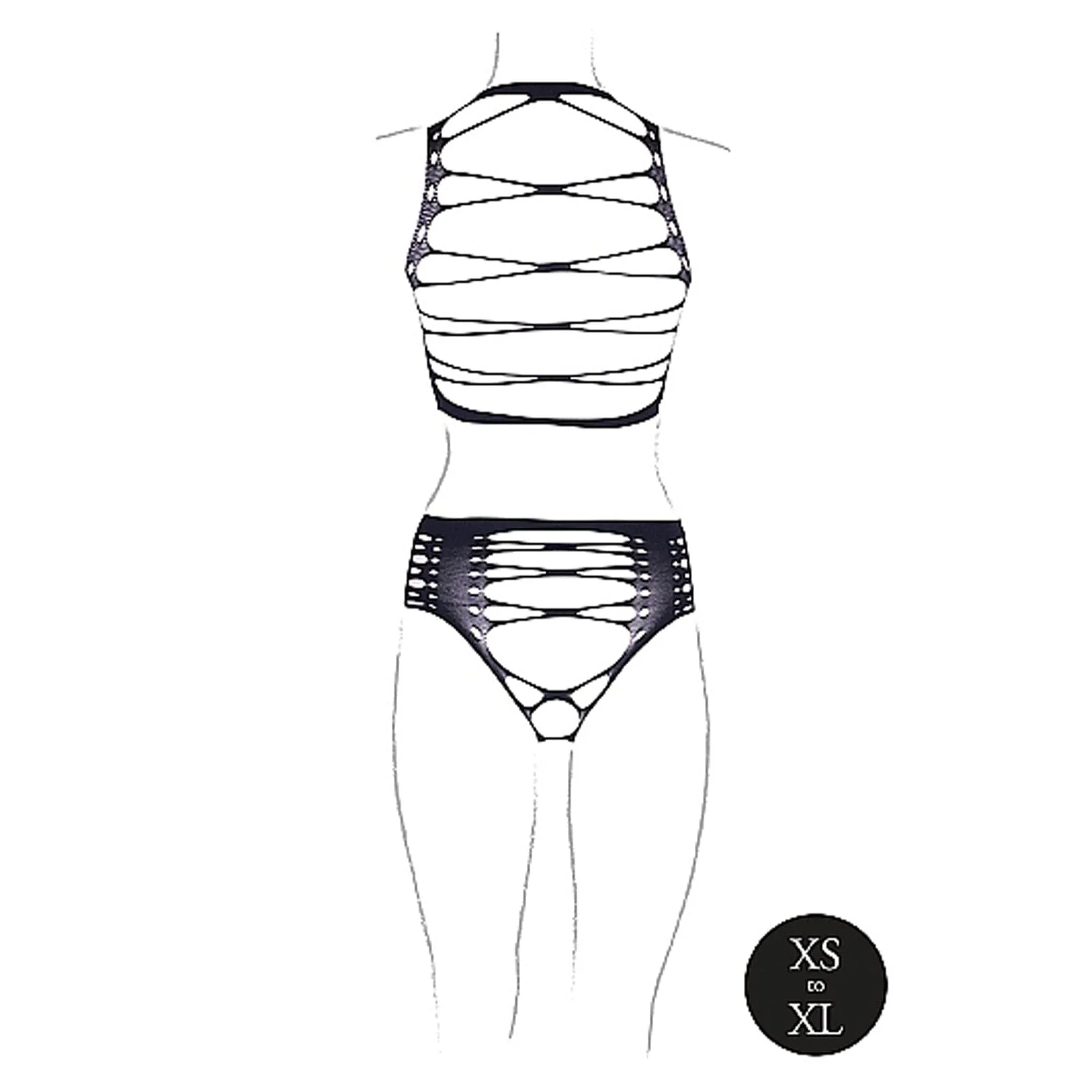 Helike XLV Open Cups Crop Top with Panty - Image 6