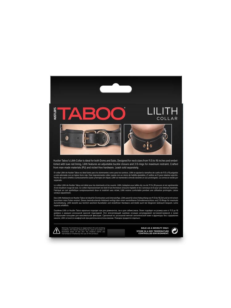 Hustler Taboo Bondage Lilith Adjustable Fashion Collar - Image 3