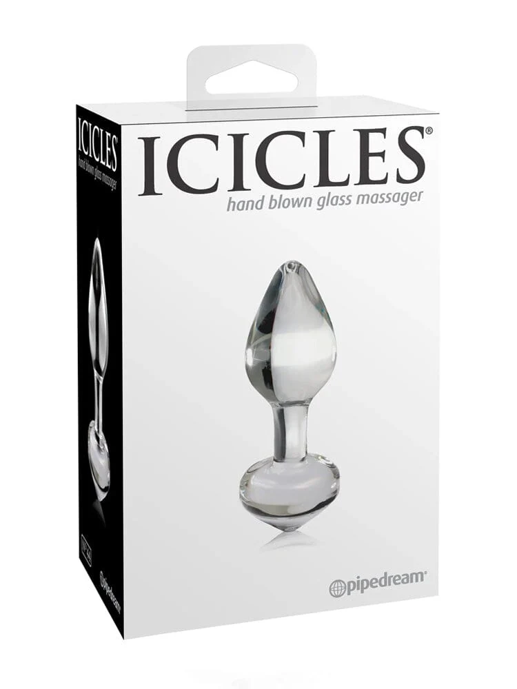 Icicles No. 44 Hand Blown Glass Butt Plug - Image 3