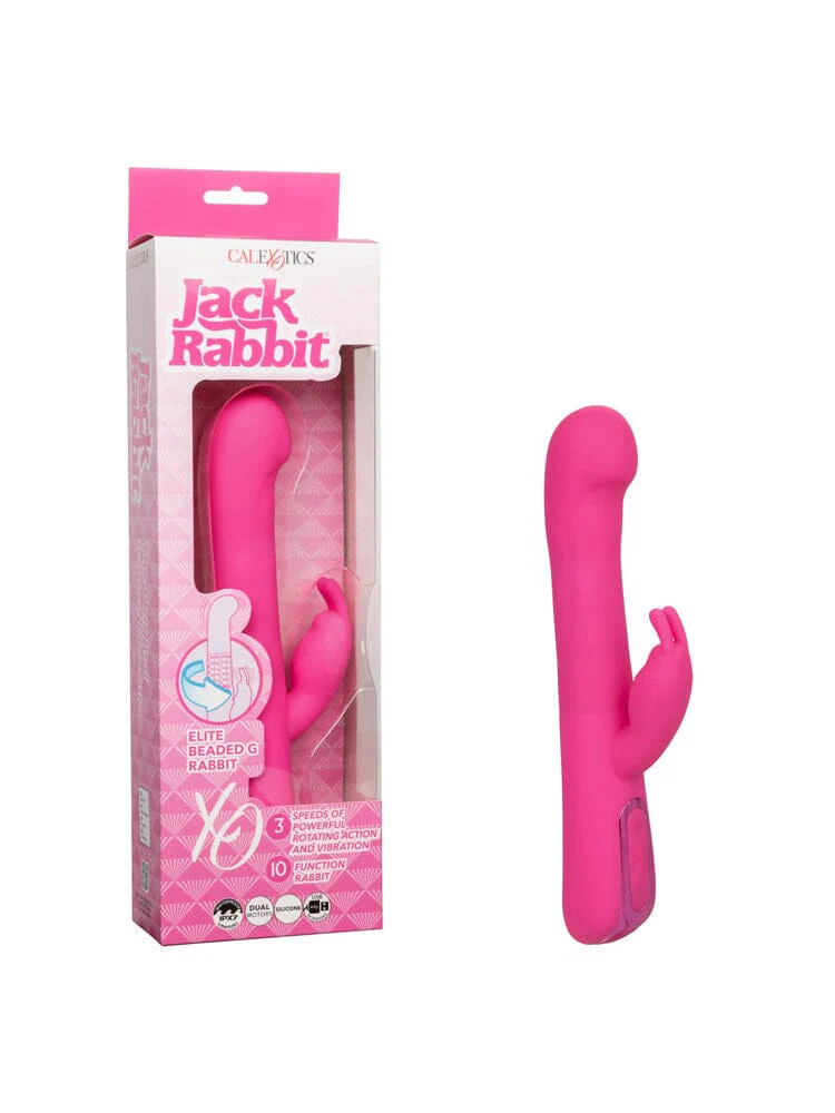 Jack Rabbit Elite Beaded Rechargeable G Rabbit Vibrator - Image 2