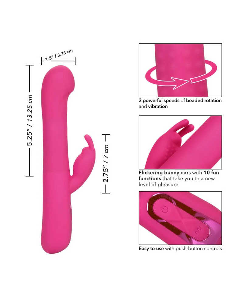 Jack Rabbit Elite Beaded Rechargeable G Rabbit Vibrator - Image 3