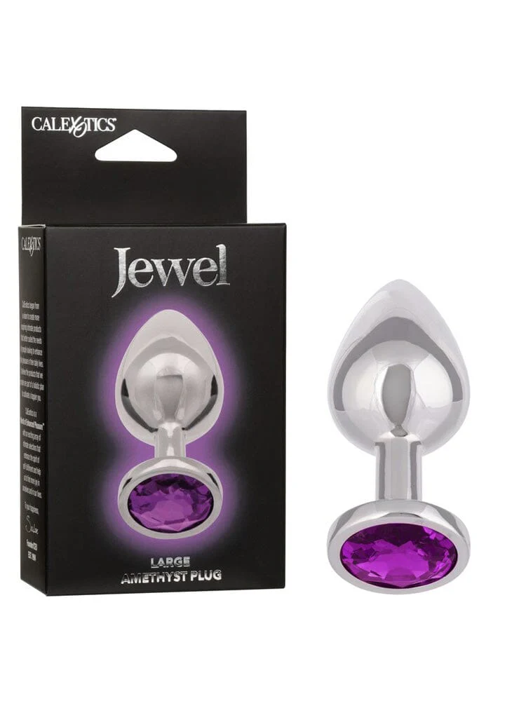 Jewel Amethyst Gem Metallic Butt Plug - Image 6