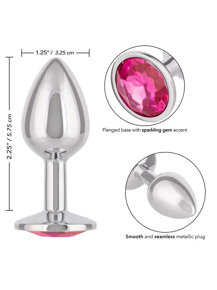 Jewel Rose Gem Metallic Butt Plug - Image 2