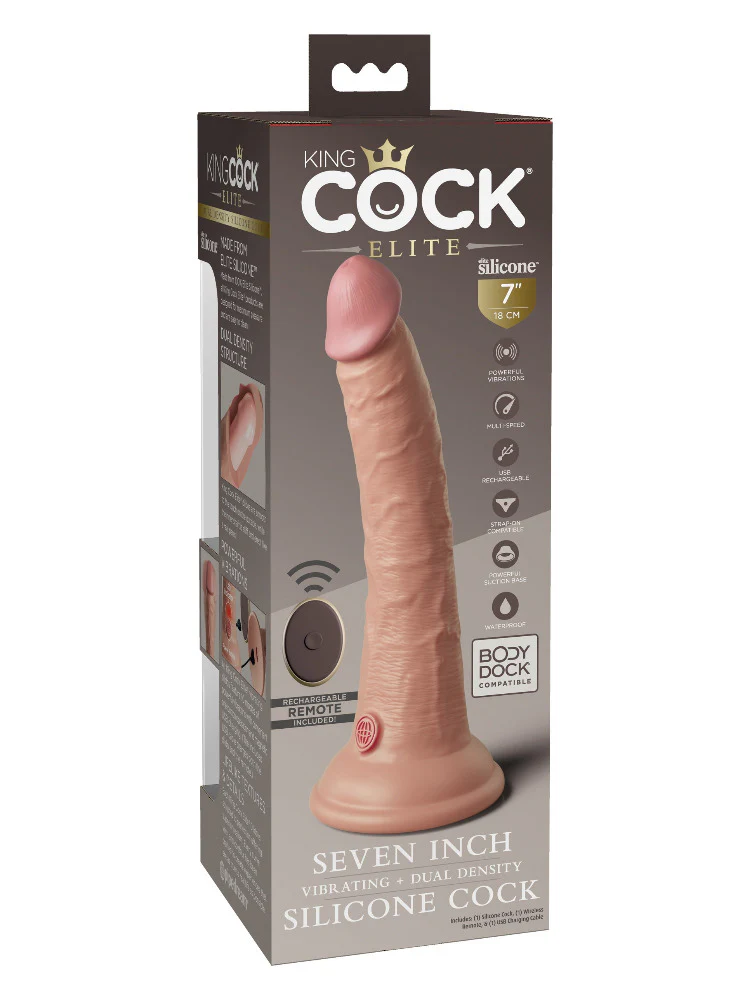 King Cock Elite Dual Density Silicone Cock - Image 12
