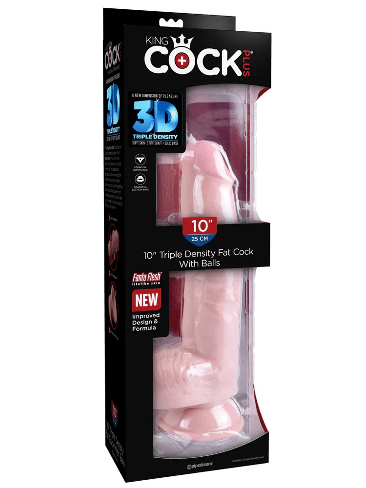 King Cock Fat Triple Density & Balls Dildo - Image 2