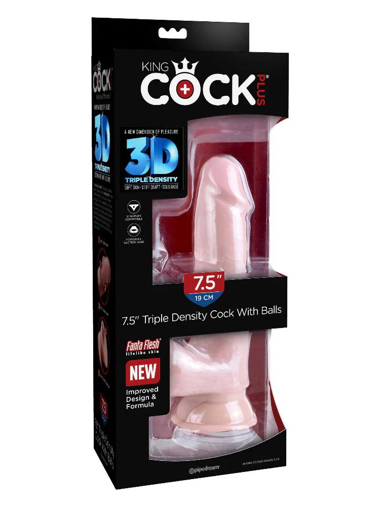 King Cock Plus Triple Density Cock Dildo - Image 4