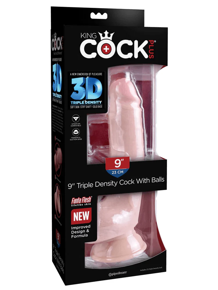 King Cock Plus Triple Density Cock Dildo - Image 8