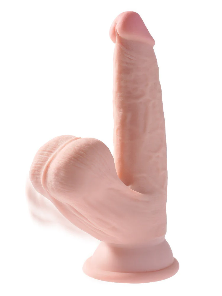King Cock 3D Dildo with Swinging Balls - Image 3