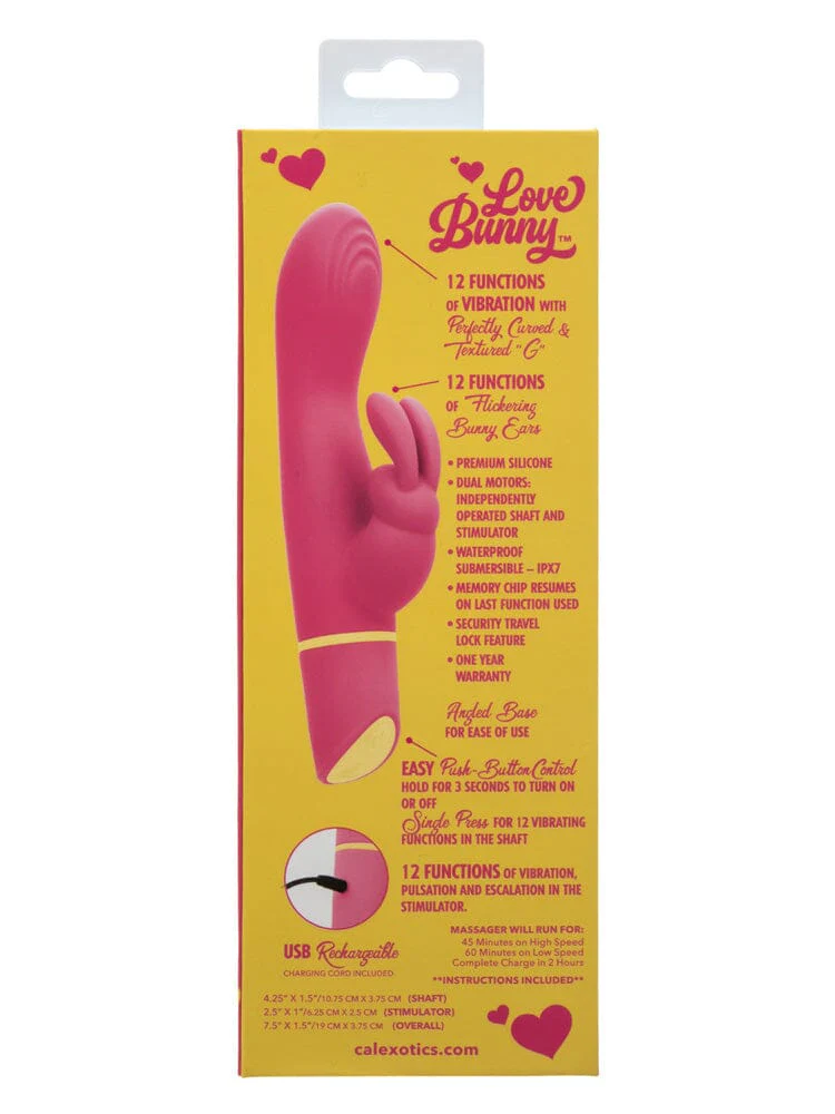 Love Bunny Silicone Waterproof Vibrating G Rabbit Vibrator - Image 3