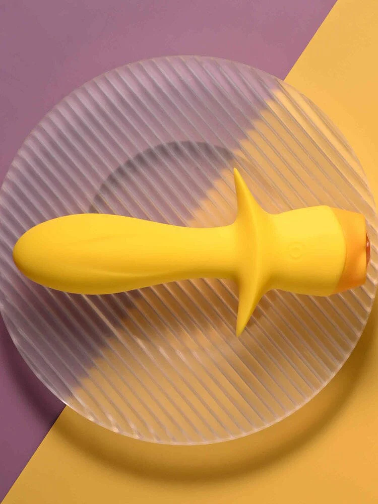 Mellow Yellow Rechargeable Silicone Waterproof Anal Probe - Image 3