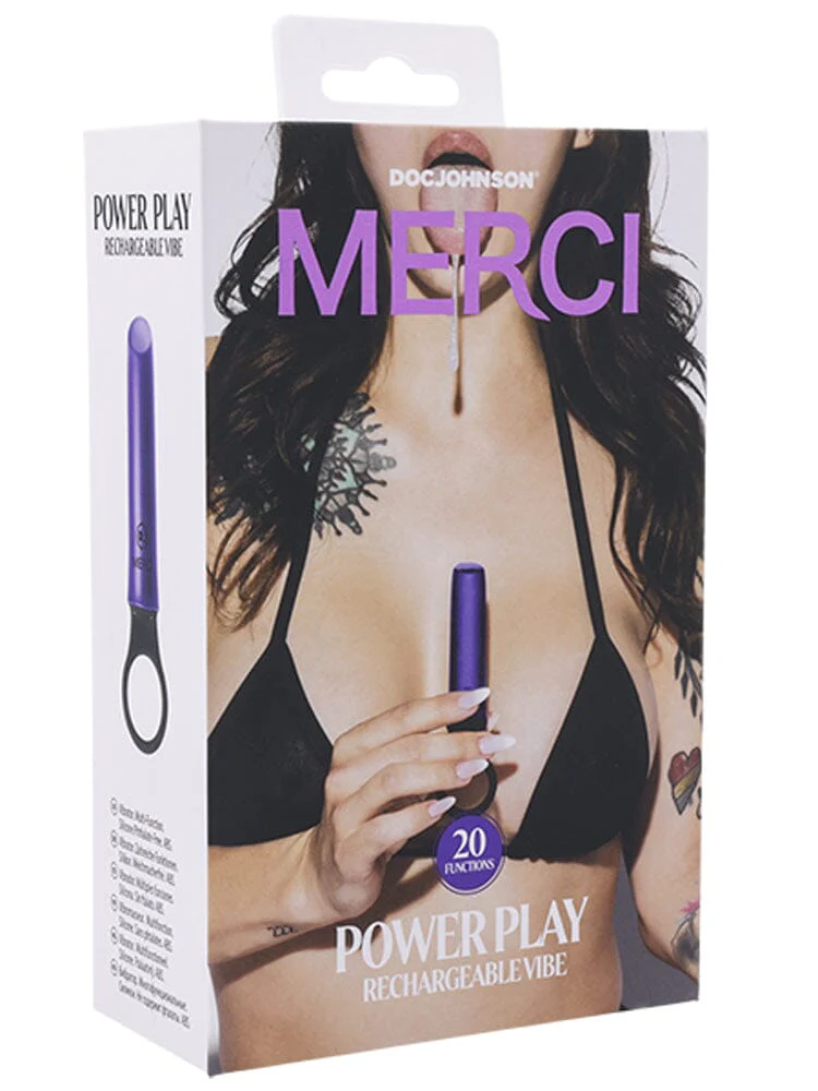 Merci Power Play Rechargeable Velvet Touch Vibrator - Image 2