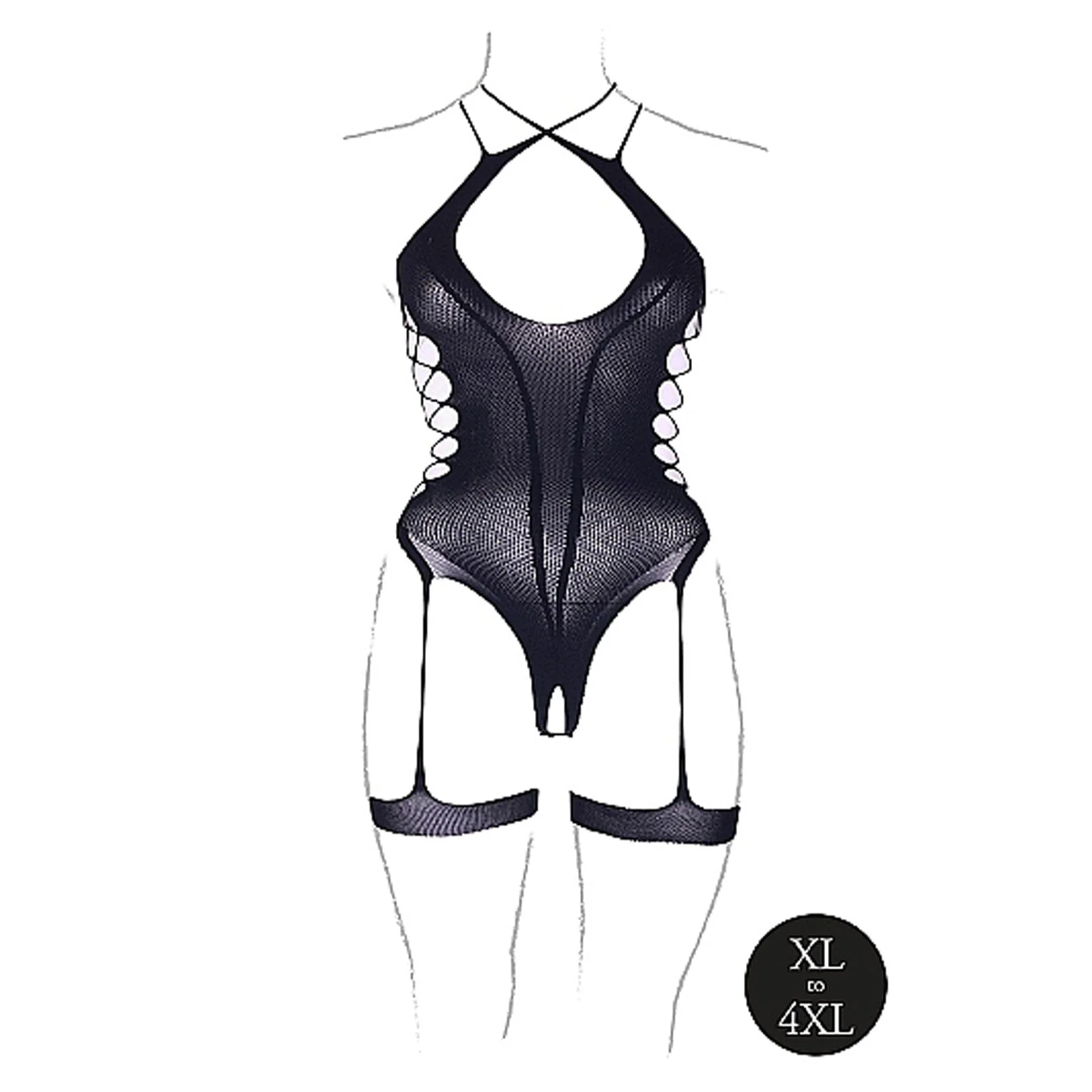 Metis XVI Body Suit & Attached Garters - Image 12